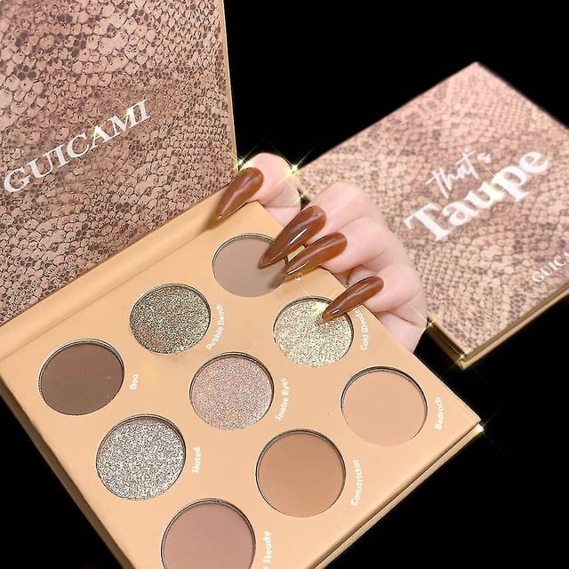 Paleta de sombras de ojos HUOGUO Serpentine 9 colores Matte Pearl
