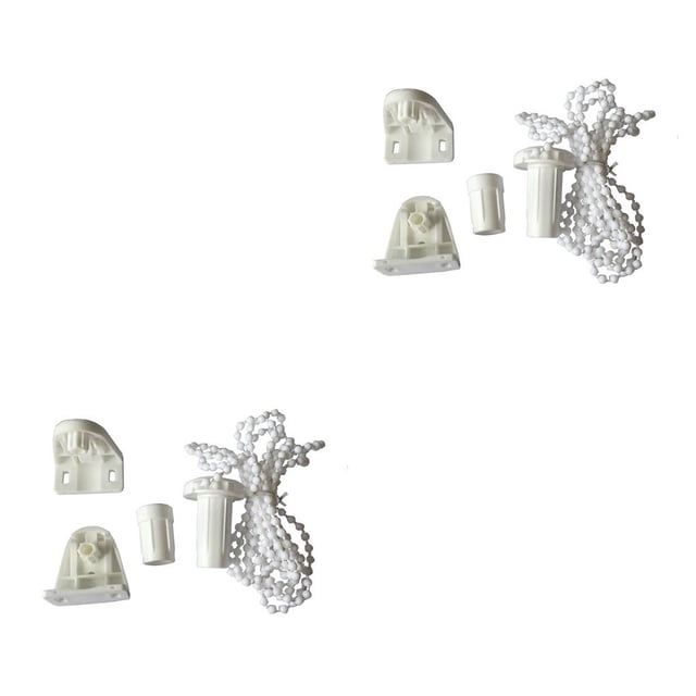 maskred Accessoires pour Volets Rideaux Store de Fenêtre Résistant à l'Usure Imperméable Quincaillerie Décorative Fournitures d'Intérieur Support Blanc 25mm 2Ensemble