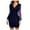 Blue, variant on under 10.00 LYXSSBYX Women Long Sleeve Fall Drees for Women Point Print Mesh Sexy Retro Elegant V-Neck Party Club Organza Dress