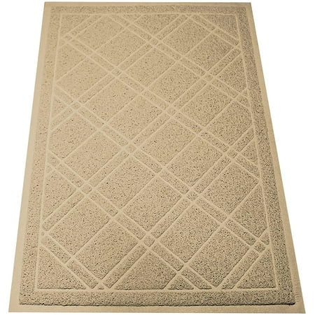 SlipToGrip Universal Door Mat – XL Size 42” x 35” – Anti Slip Durable & Washable – Duraloop Mesh Entrance Outdoor & Indoor Welcome Mat – Dirt and Dust Absorber (Khaki)