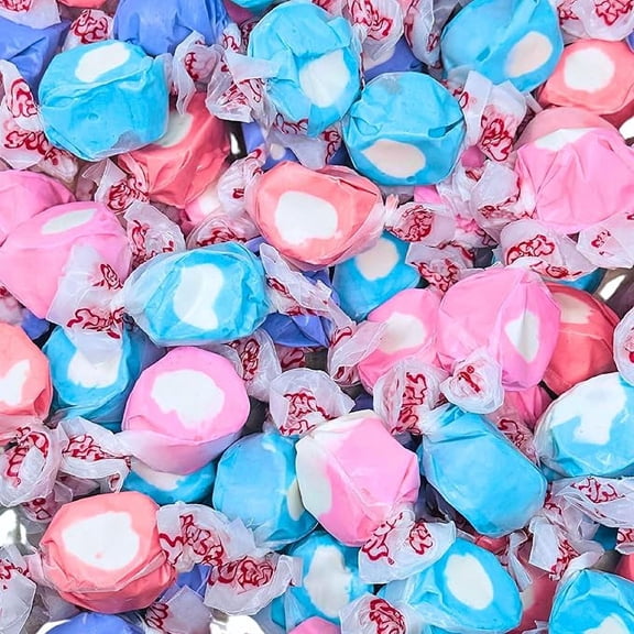 Berries & Crème Taffy – Luxurious Blend of Creamy Blueberry, Strawberry, Raspberry, and Huckleberry Flavors – 2 lb Bag with Approx. 120 Individually Wrapped Pieces – Nut & Gluten-Free