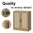 thumbnail image 5 of MAYEERTY Entryway Storage Cabinet Set of 2 Wood Accent Cabinet for Living Room,Brown, 5 of 8