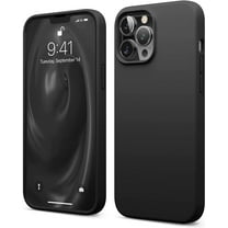 iPhone 13 Pro Max Case Silicone 6.7 inch - liquid Silicone Case, Full Body Screen Camera Protective Cover, Shockproof, Slim Phone Case [Black]