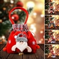 thumbnail image 6 of TETOU Christmas Gift Bags Deer Dolls Knitted Drawstring/Handbag Santa Snowman Storage Bag for Kids Guests Holiday Gift Bag, 6 of 7