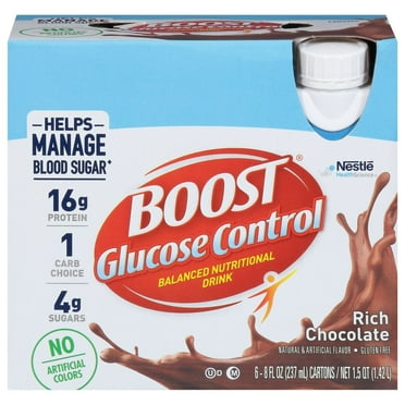 BOOST Glucose Control Nutritional Drink - Rich Chocolate - 6 pk- Pack of 2
