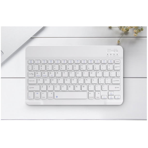 Teclado Bluetooth para tableta iPad, conjunto de teclado y ratón Bluetooth portátil ultrafino universal para teléfono Apple