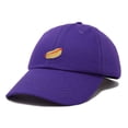 thumbnail image 4 of DALIX Hot Dog Hat Embroidered Mens Womens Baseball Cap in Purple, 4 of 6