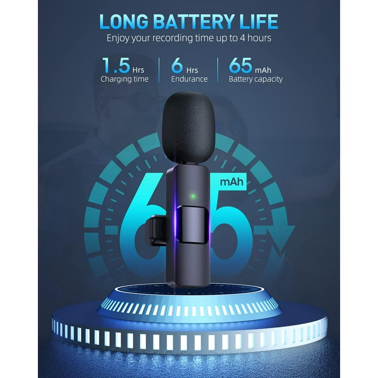 Pixel Microfono 360&deg; Direzionale Lavalier Con Clip 9,7ft Professionale Riduzione Del Rumore Microfono Per Iphone/Ipad/Ipod Per Interviste/Videoconferenze/YouTube/TikTok (Certificato Apple MFi