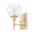 thumbnail image 2 of Hunter - Xidane 1-light Alturas Gold, Small Sconce Light, Dimmable, Mid Century Modern Style, for Bedrooms, Kitchens, Dining, Living Rooms - 19759, 2 of 7