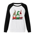 thumbnail image 4 of Jienlioq Hauts de Sport pour Femmes Mode Décontractée Manches Longues Col Rond Imprimé Chandail en Molleton pour Dames Cyberlundi, 4 of 4