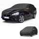 thumbnail image 1 of Funda para automóvil Unique Bargains impermeable para todo clima, protección contra sol y lluvia, funda exterior completa para BMW Serie 2 Hatchback 210D-PU negra con franjas reflectantes, 1 of 5