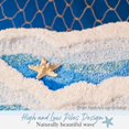 thumbnail image 3 of Alfombra de baño DyeFury Blue Ocean Wave, antideslizante, lavable, 31 x 21 cm, 3 of 5
