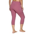 RBX Active Women's Plus Size Squat Proof Capri Legging with Crossover