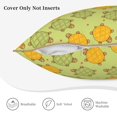 thumbnail image 3 of KLL Cute Turtle Decorative Throw Pillow Covers Velvet Soft for Couch Sofa Bedroom Living Room Outdoor (No pillow core)- 18"x18", 3 of 5