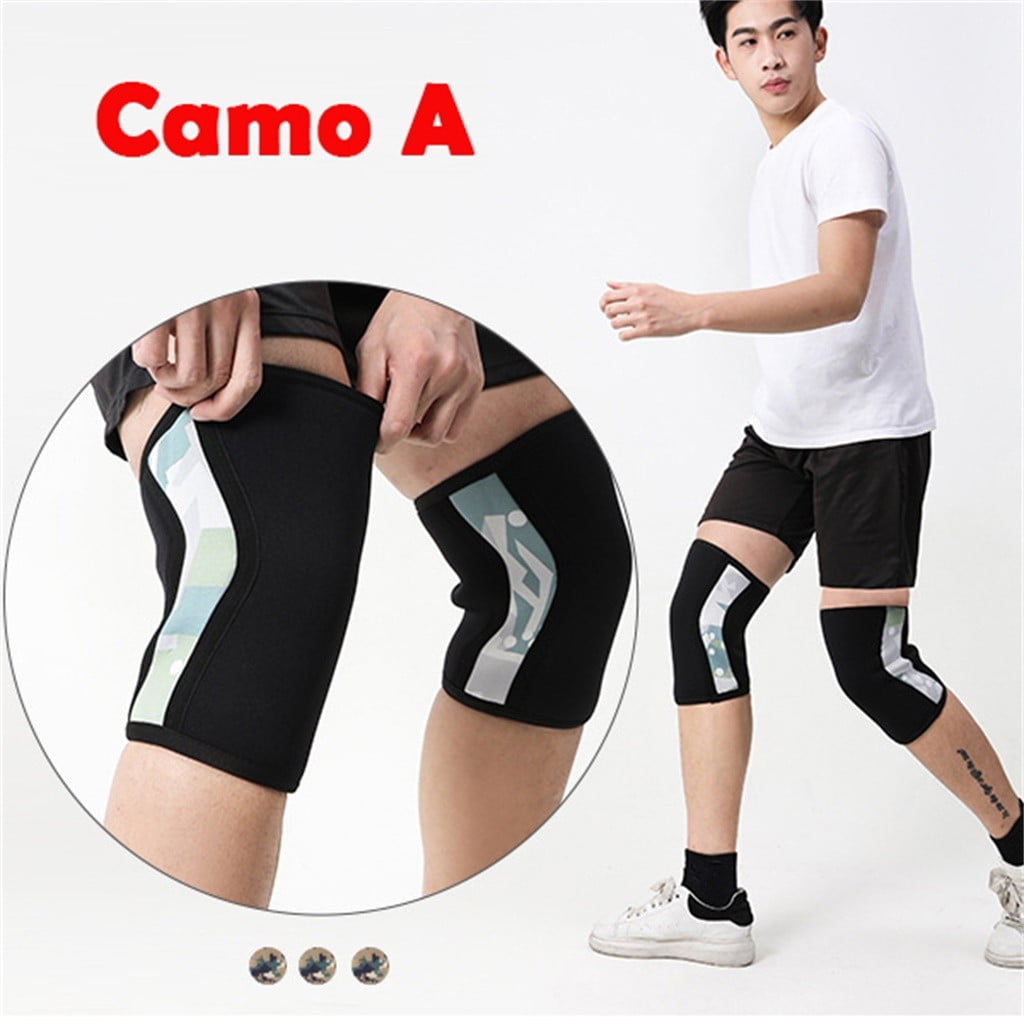 2PC Neoprene Knee Pads Sport Universals Weightlifting Knee Sleeve