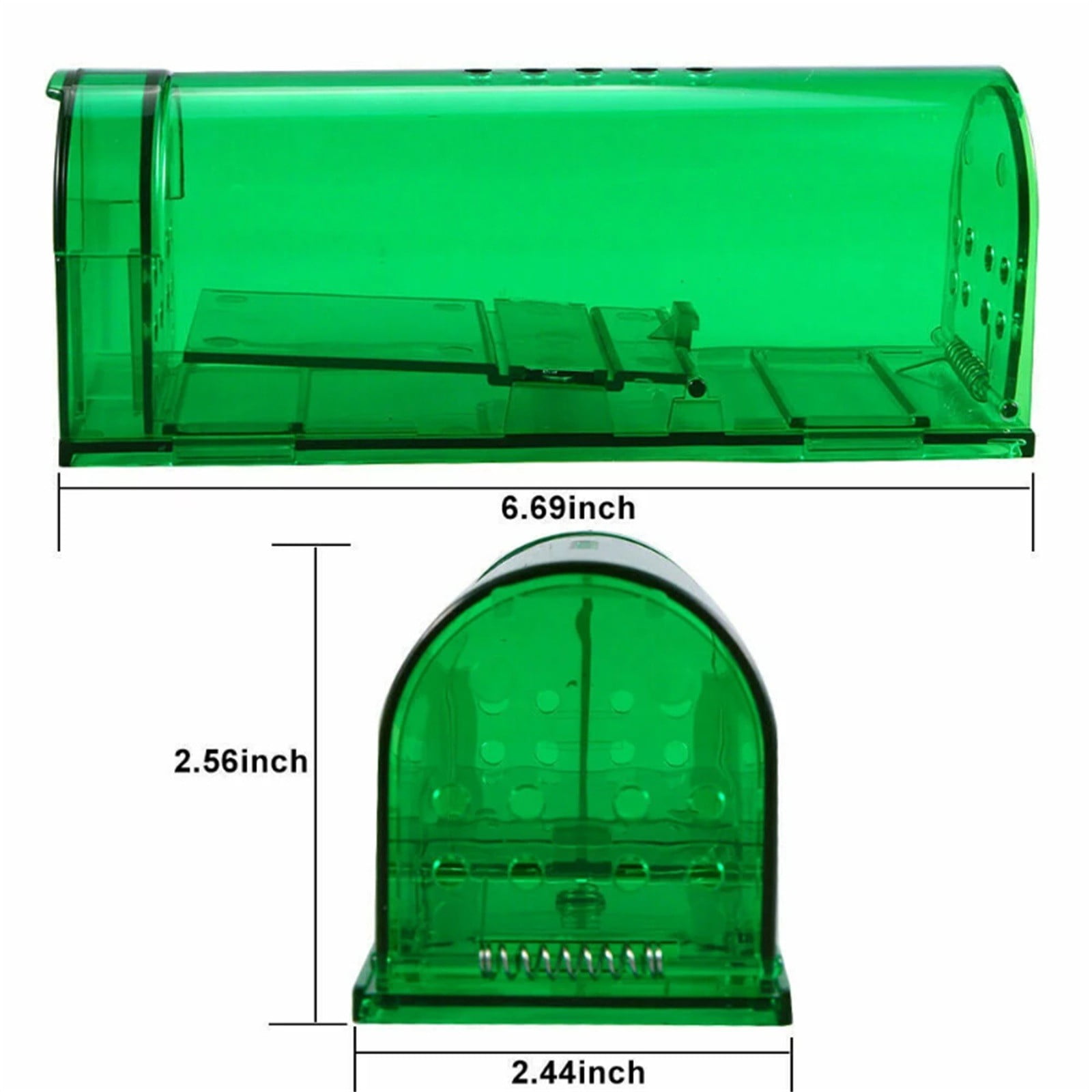 Humane No Kill Live Catch and Release Mouse Traps, Reusable with Cleaning Brush - 1 Pack