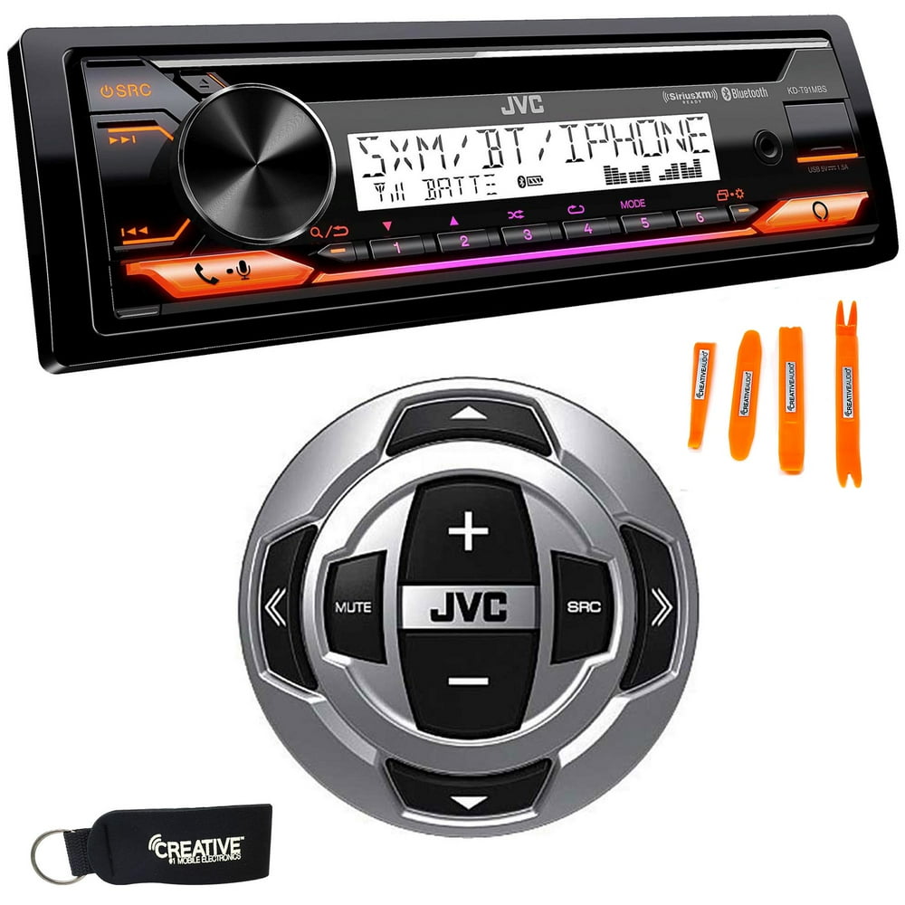 JVC KDT91MBS Marine Stereo w/ CD, BT, USB, SiriusXM Ready, Amazon