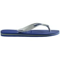 thumbnail image 3 of Havaianas Brazil Logo Men's Flip Flop Sandals - Marine Blue, 11/12, 3 of 8