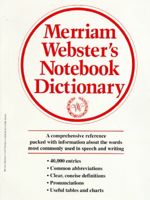 merriam websters notebook dictionary merium webster