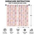thumbnail image 2 of Blackout Kids Curtains,Pink Cow Dairy Pattern Childrens Insulated Curtains Set Of 2,Bedroom Essentials,Toddler Room Decor 42x84in(106x213cm), 2 of 5