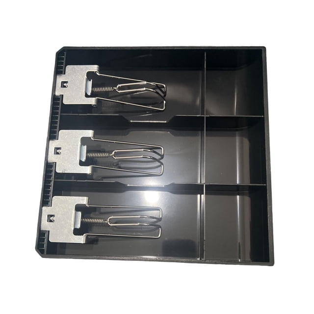 Wisewang Cash Register Drawer 3 Grid Money Till Organizer for Store Hotel