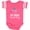 Football Pink and White, variant on Inktastic My Daddy Takes Me Fishing Girls Girls Baby Bodysuit