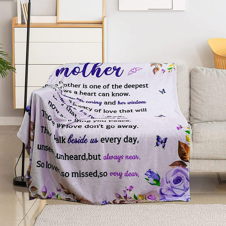  GUOTY Gifts for Mom Birthday Gifts for Women Mothers Day  Blanket from Daughter Son, Mom Gifts to My Mom, Thanksgiving Christmas  Birthday Gifts for Mother, Soft Throw Blanket 60x50 : Home