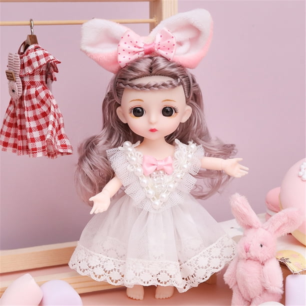 Muñeca de Princesa para Niña, Juguetes para Niños, Articulable, Ropa y Zapatos, Movible, 13 Articulaciones, Cara Bonita, Regalo, 16 cm, 1 de 12