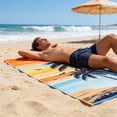 thumbnail image 4 of Microfiber Extra Large, Oversized Blue White Beach Towels, Beach Towel Double Sided Velour, Soft & Lightweight, Cute Dolphin Towel for Adults & Women，Sand Free for Pool,Spa,Swim,Travel, 4 of 6