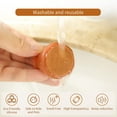 thumbnail image 3 of 16 Pcs High Transparent Chair Leg Covers, Felt Bottom Soft Silicone Furniture Foot Protector Pads (Brown, L), 3 of 6