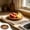 #127Coffee, variant on Round Wooden Bead Tray Available in 2 Colors, Decorative Wooden Serving Tray, Ideal for Kitchen Countertops Fruit Displays and Home Decor, Natural Rustic Style, Handcrafted