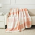 thumbnail image 1 of Mainstays Teddy Fleece Throw Blanket Dusty Rose Plaid, 1 of 7