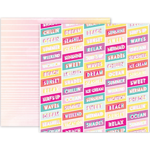 Summer Lights Double-Sided Cardstock 12"X12"-#04