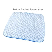 Honeycomb Cooling Gel Support Seat Cushion with Non-Slip Breathable Cover - Ergonomic & Orthopedic - Car Office Seat With Flex Back Support Absorbs Pressure Points