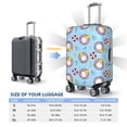 thumbnail image 4 of Yiaed Gnome On A Watermelon Mattress In The Pool Print Travel Luggage Cover Suitcase Protector Fits 18-32 Inch Luggage Wheel Covers Patterned Elastic Luggage Anti-scratch（No luggage）-Small, 4 of 5