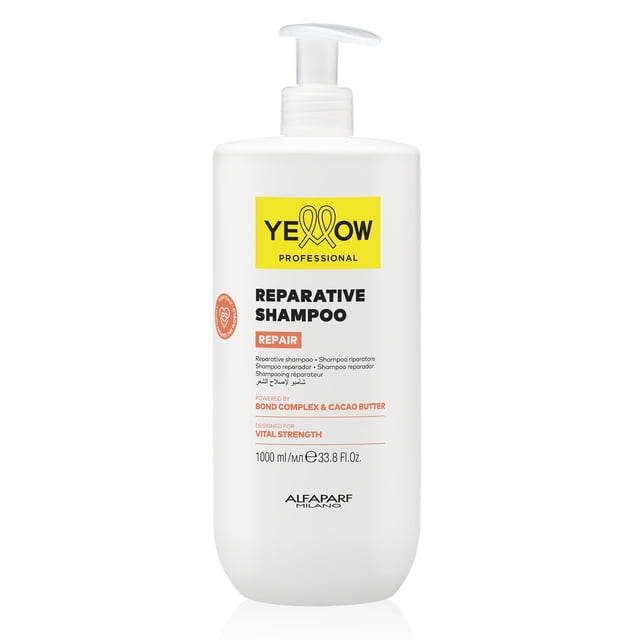 Yellow Professional Shampoo Reparador, con Bond Complex y Manteca de Cacao, 1000 ml