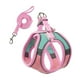thumbnail image 3 of Arnés y correa para gatos, ajustable para paseos, para gatitos grandes y pequeños rosa y verde, 3 of 9