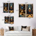 thumbnail image 4 of Designart "Futuristic Architecture Golden Sphere" Abstract Landscape Framed Wall Art Set Of 2 - Modern Gold Framed Canvas Set For Living Room Decor, 4 of 6