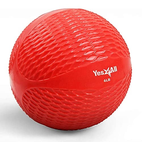 Pelota de tonificación Yes4All Soft 2,7 kg Rojo
