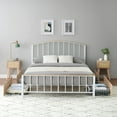 thumbnail image 6 of TROPOW Queen Bed Frame,with Headboard and Footboard, 4 Storage Drawers, No Box Spring Needed, Upgraded Midfoot Structure，White, 6 of 9