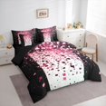 thumbnail image 3 of Manfei Female Men Geometric Plaid Twin Bedding Sets 7-Piece,Abstract Gradient Bedding Comforter Set Microfiber,Bling Glitter Breathable Sheet Sets,Luxury Bedroom Decor,Reversible, 3 of 8