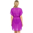 thumbnail image 2 of HAPPY BAY Women's Beachwear Summer Swim Beach Dress Cover ups for Swimwear Women Plus Size Flowy Swimsuit Coverups for Women Cover-up Tops XL-XXL Royalty, Solid, 2 of 5