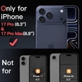 thumbnail image 2 of Camera Lens Protector for iPhone 17 Pro 6.3-Inch and iPhone 17 Pro Max 6.9-Inch, 9H Tempered Glass Metal Individual Ring Cover, Two-Tone, Easy Installation Tray, 1 Set (Black+Red), 2 of 7