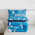 thumbnail image 4 of Erosebridal Football Comforter Set Twin,Rugby Bedding Set for Football Fan,Football City Down Comforter,Sports Reversible Bed Set with 1 Pillowcase for Bedroom(Detroit), 4 of 7