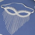 thumbnail image 7 of 1PC Silver Rhinestone Face Chain Jewelry Sparkle Facial Eye Tassel Veil Sexy Masquerade Alloy Fringe Chains, 7 of 7