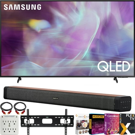 Samsung 75 Inch QLED 4K UHD Smart TV 2021 with Soundbar Bundle