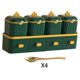 thumbnail image 2 of Mesa de doble capa, contenedor de caja para dispensadores especias, tarro de condimento duradero desmontable resistente, ahorro de Verde Macarena Tarro de especias de cerámica, 2 of 8