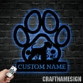 thumbnail image 3 of Craftnamesign Custom Standard Schnauzer Dog Metal Wall Art LED Light, Schnauzer Dog Lover Name Sign, 3 of 5