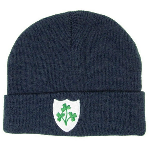 Malham Ireland Ski Hat for Men Beanie Winter Rugby Hat with Shamrock