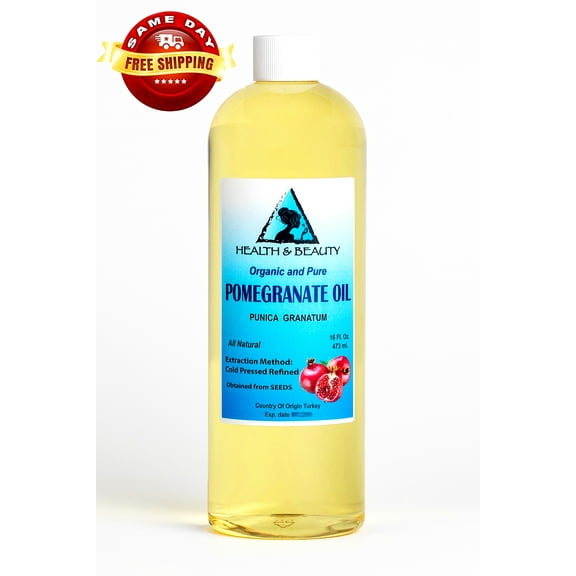 POMEGRANATE SEED OIL REFINED ORGANIC COLD PRESSED NATURAL FRESH 100% PURE 16 OZ